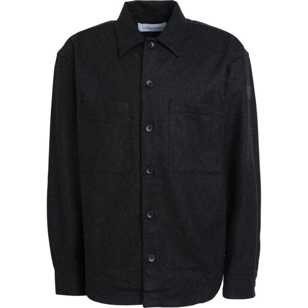 camicie Calvin Klein nero tinta unita