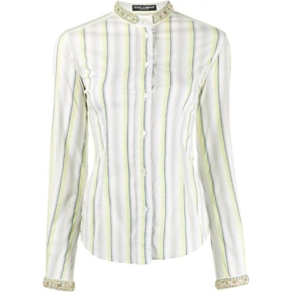 camicie Dolce & Gabbana bianco a righe