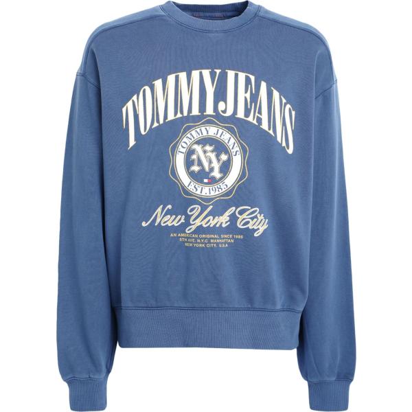felpe Tommy Jeans blu con stampe