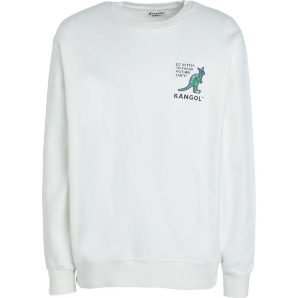 felpe Kangol bianco con stampe