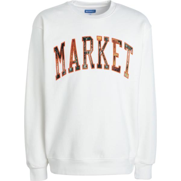 felpe Market bianco tinta unita