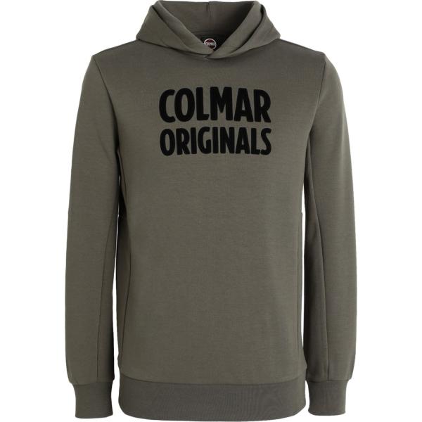 felpe con cappuccio Colmar verde con stampe