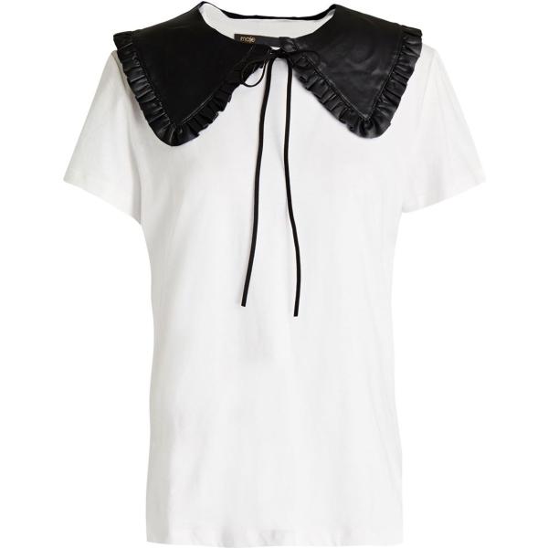 t-shirt Maje bianco tinta unita