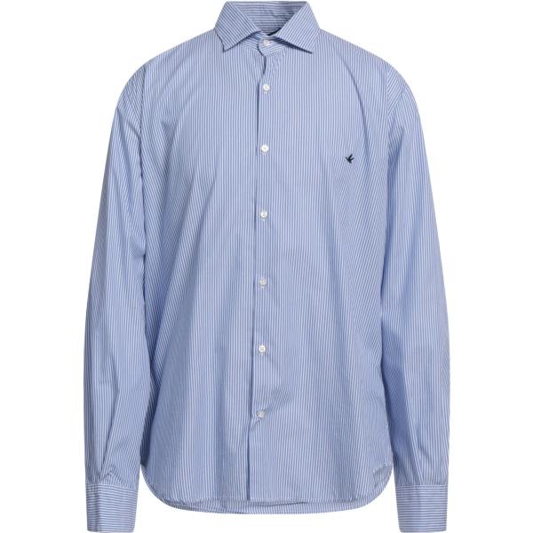 camicie Brooksfield blu a righe