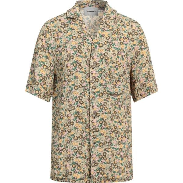 camicie a manica corta Nanushka marrone a fiori
