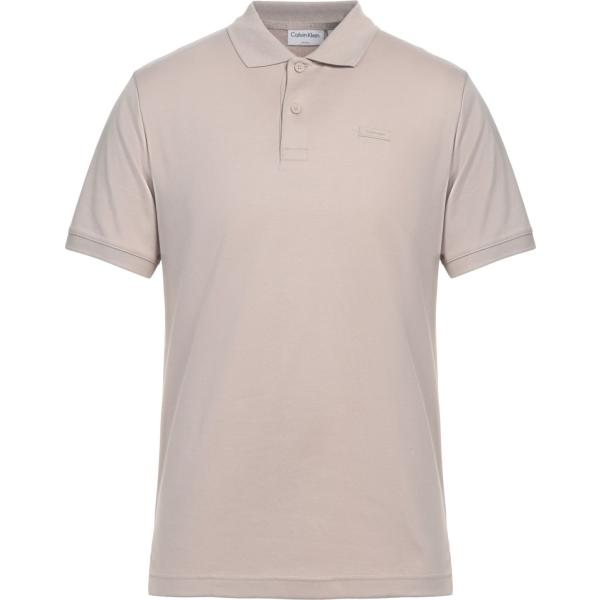 polo Calvin Klein grigio tinta unita