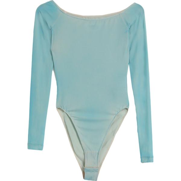 body Mm6 Maison Margiela verde tinta unita