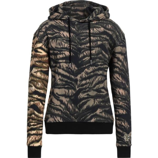 felpe con cappuccio Roberto Cavalli nero animalier
