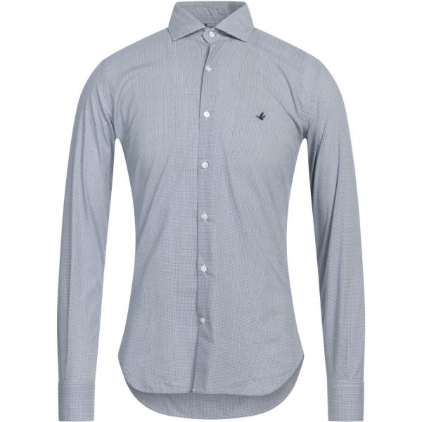 camicie Brooksfield verde geometrica