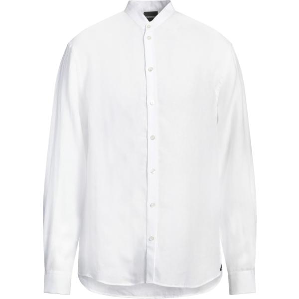 camicie Emporio Armani bianco tinta unita