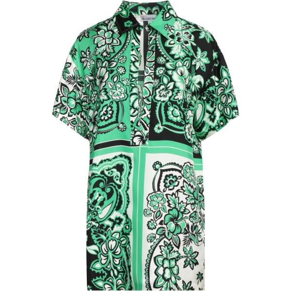 top RED Valentino verde a fiori