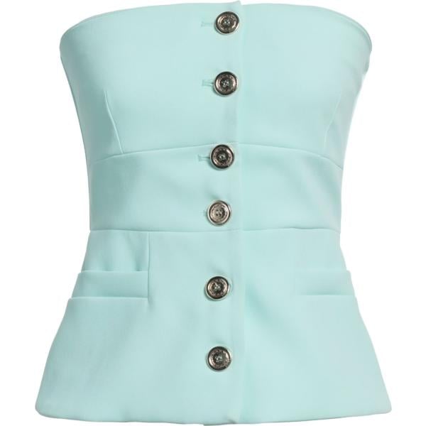 top Pinko blu tinta unita