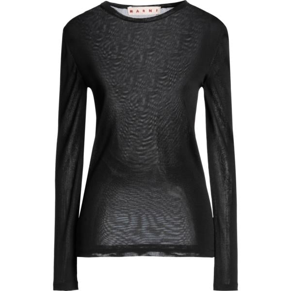 t-shirt Marni nero tinta unita