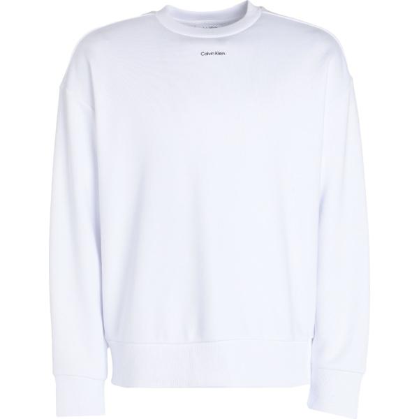 felpe Calvin Klein bianco tinta unita