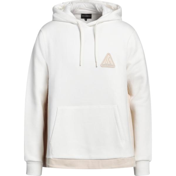 felpe con cappuccio Emporio Armani bianco