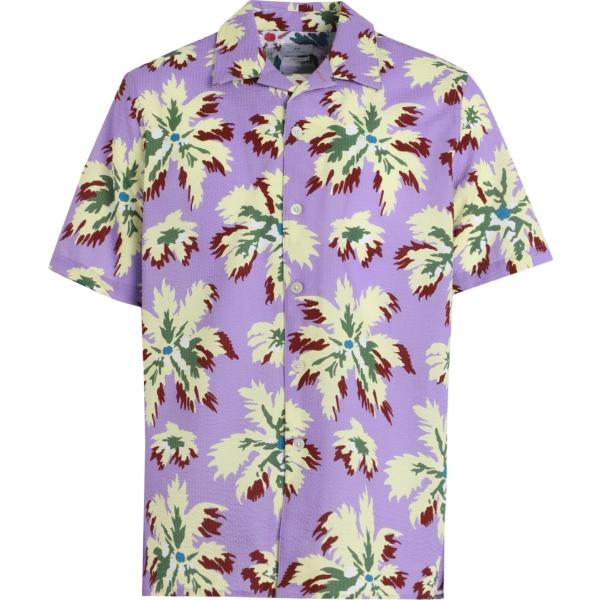 camicie a manica corta Ps Paul Smith viola a fiori