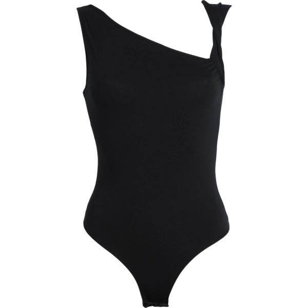 corpo da donna in bianco neve collo aperto senza maniche con bottoni in cotone organico Karl Lagerfeld