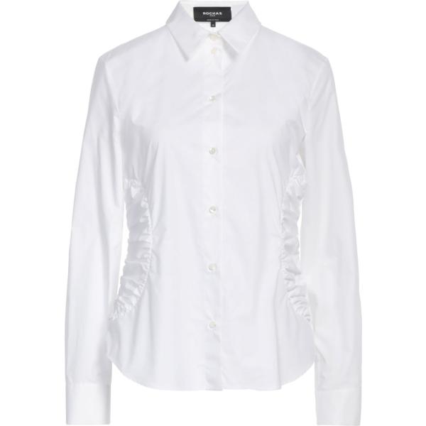 camicie Rochas bianco tinta unita