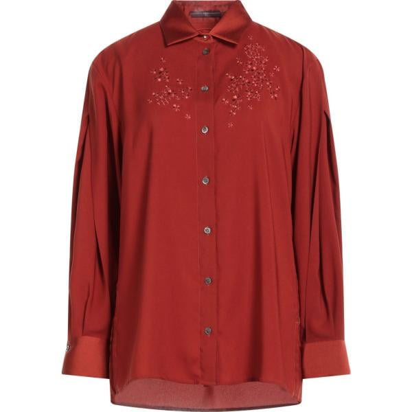 camicie High rosso tinta unita