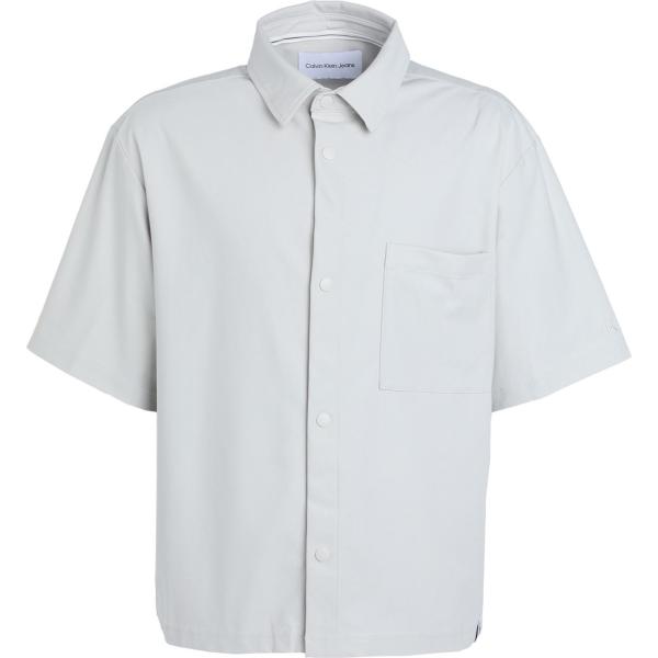 camicie a manica corta Calvin Klein Jeans grigio tinta unita