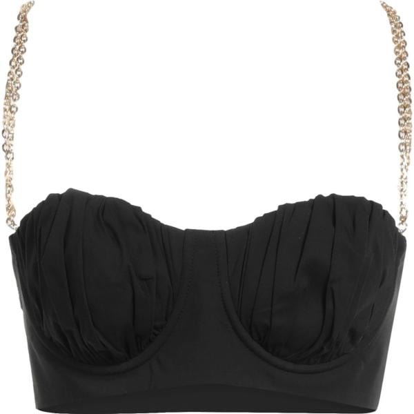 top Simona Corsellini nero tinta unita