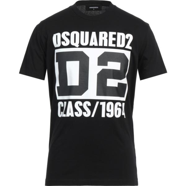 t-shirt Dsquared2 nero con stampe