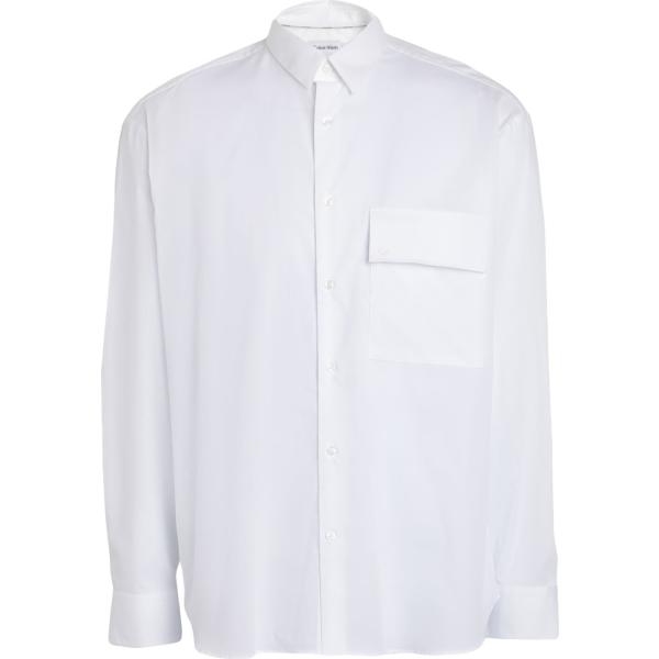 camicie Calvin Klein bianco tinta unita