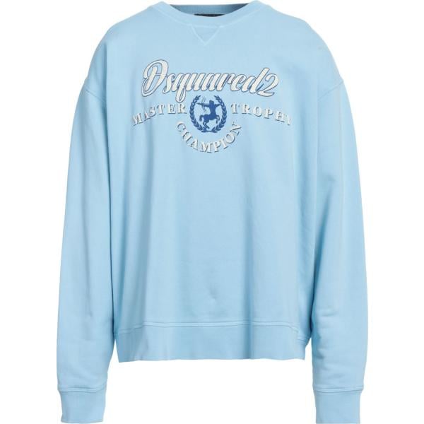 felpe Dsquared2 blu con stampe