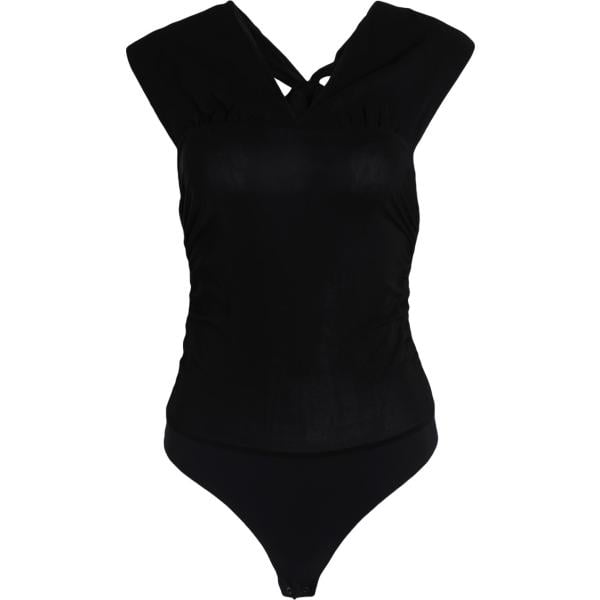 corpo da donna in bianco neve con scollo senza tasche senza maniche con zip in viscosa Pinko