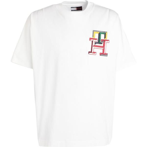 t-shirt Tommy Hilfiger bianco tinta unita
