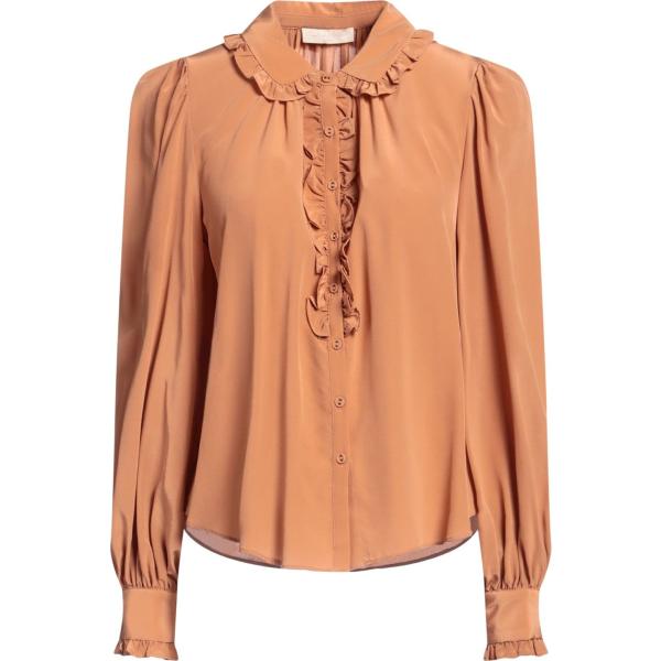 camicie Ulla Johnson marrone tinta unita