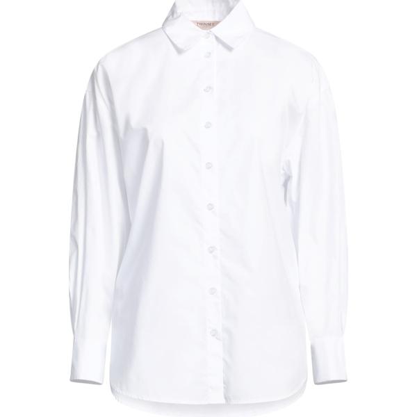 camicie Twinset bianco tinta unita