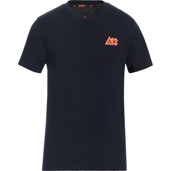 t-shirt Sun 68 nero tinta unita