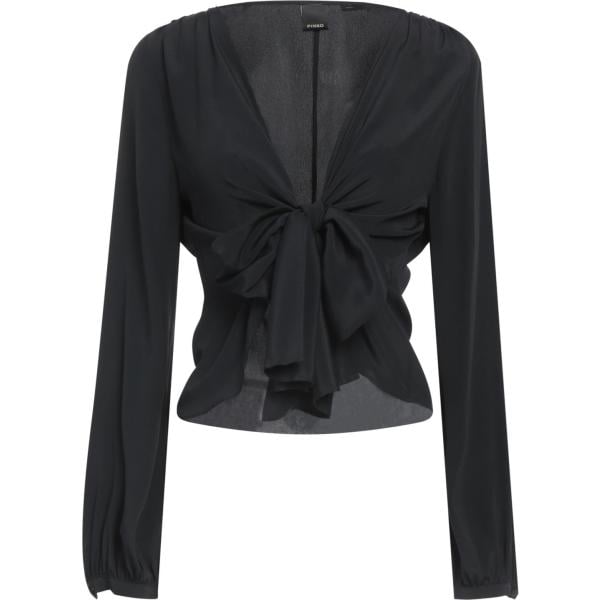 top Pinko nero tinta unita