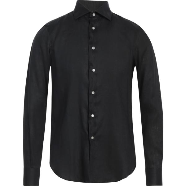 camicie Mattabisch nero tinta unita