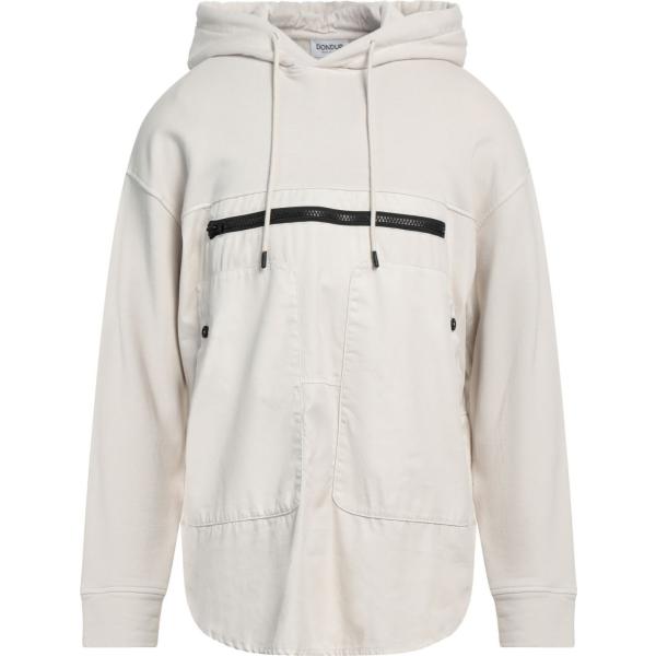 felpe con cappuccio Dondup bianco tinta unita