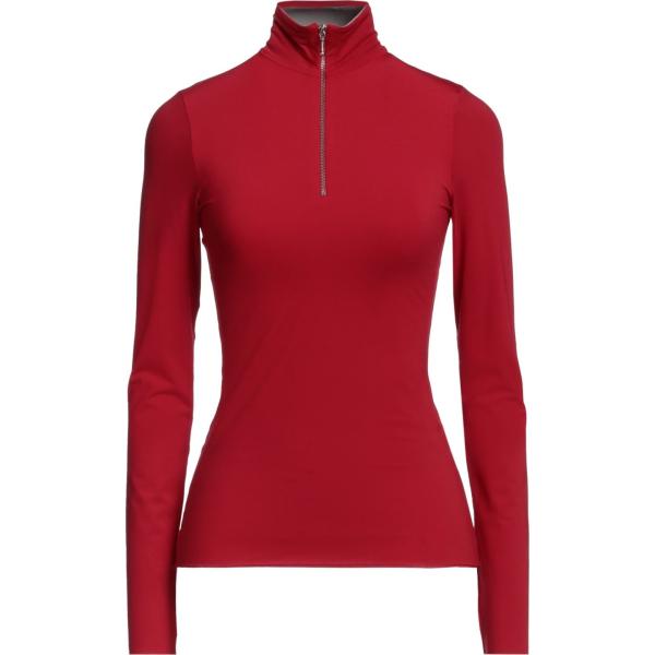 t-shirt Tory Burch rosso tinta unita