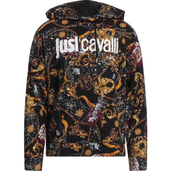 felpe con cappuccio Just Cavalli nero con stampe
