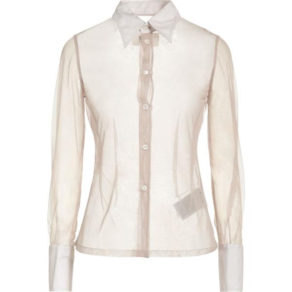 camicie Mm6 Maison Margiela marrone tinta unita