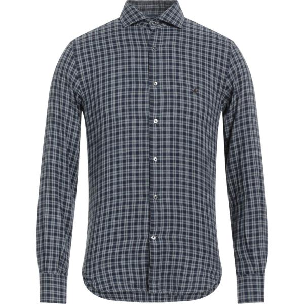 camicie Brooksfield blu scozzese