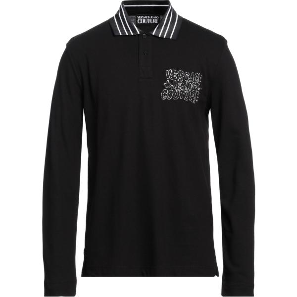 polo Versace Jeans Couture nero a righe