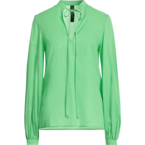 top Nora Barth verde tinta unita