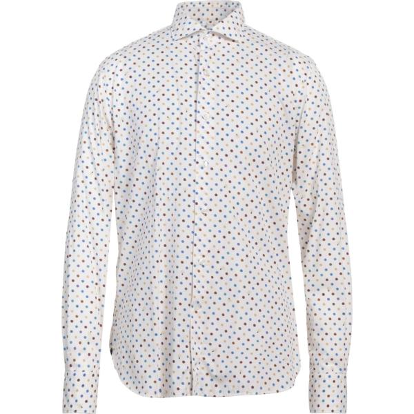 camicie Orian bianco a pois