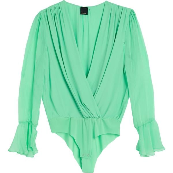 body Pinko verde tinta unita