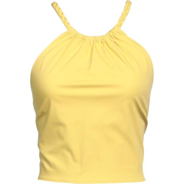 top RED Valentino giallo tinta unita