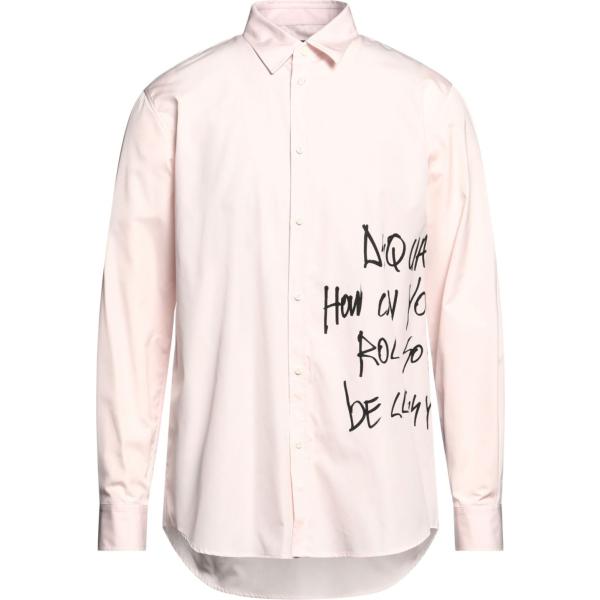 camicie Dsquared2 bianco con stampe