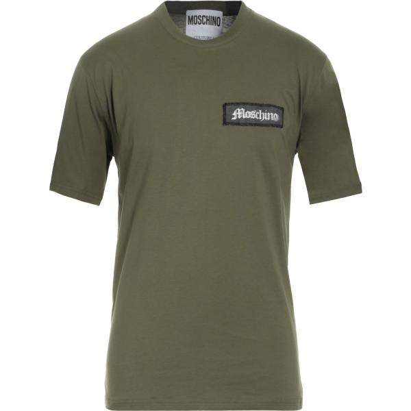 t-shirt Moschino verde con stampe