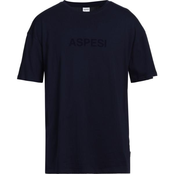 t-shirt Aspesi blu con stampe