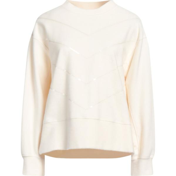 felpe Peserico bianco tinta unita