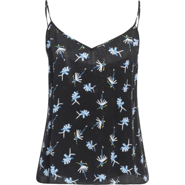 Top da donna in nero pece in rayon Diane Von Furstenberg Diane Von Furstenberg